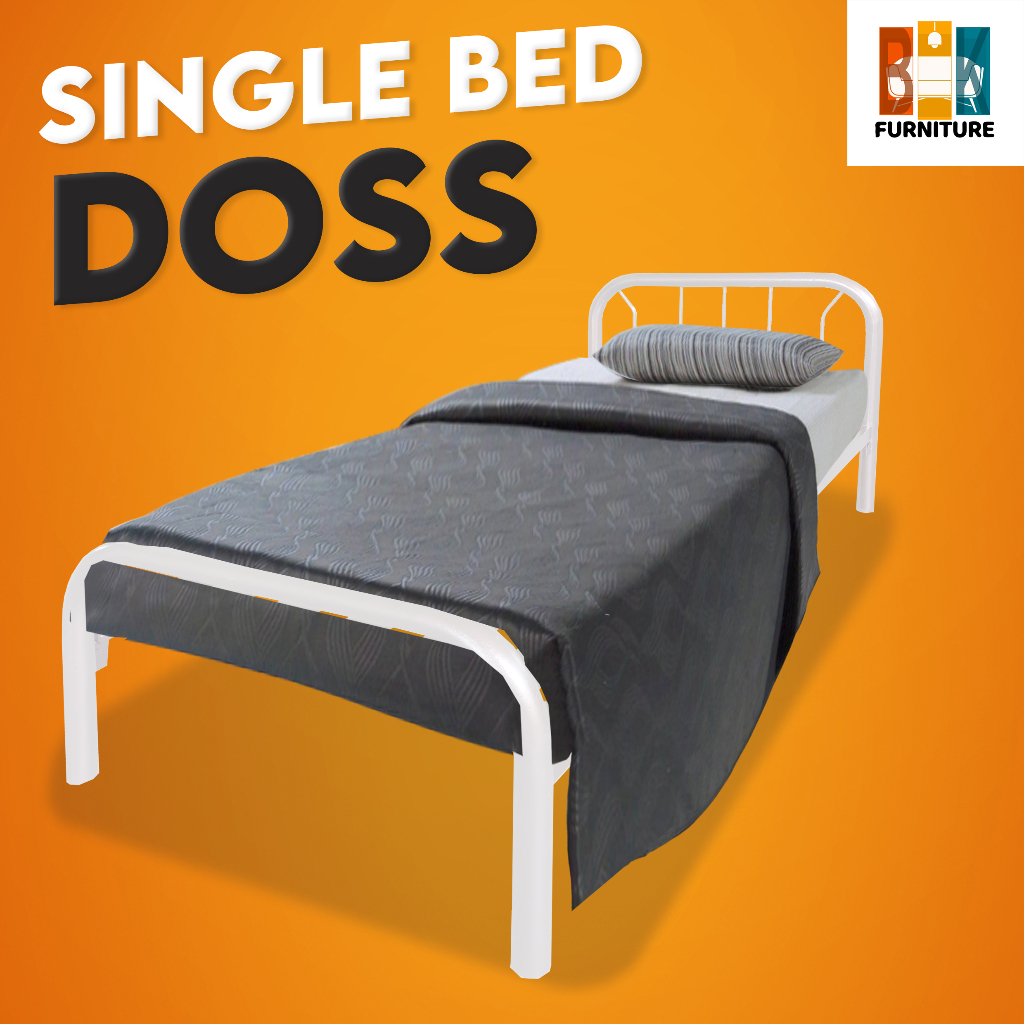 (READY STOCK) Katil Single/Single Bed Frame/Katil hostel/Metal Bed/Bed