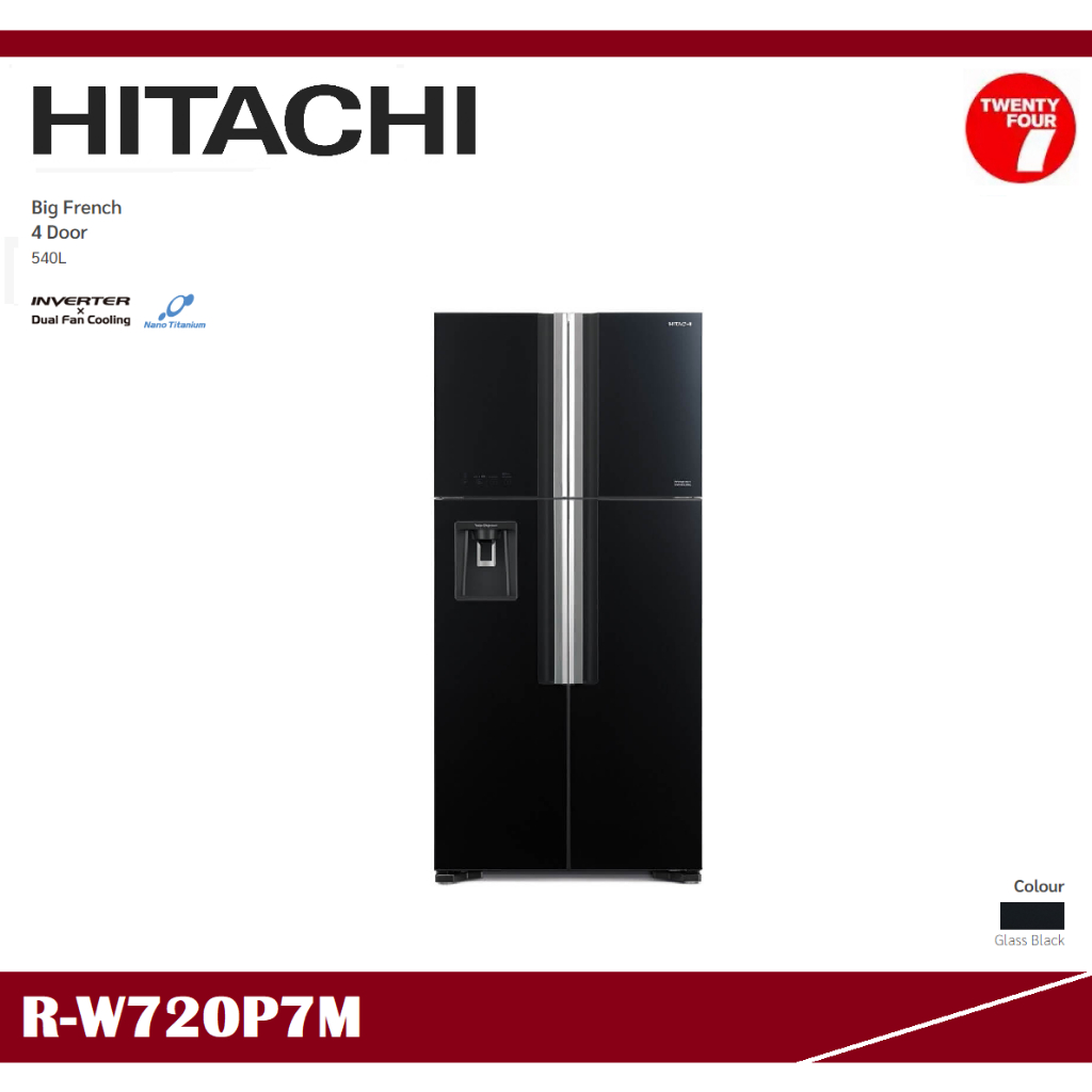 [ Delivered by Seller ] HITACHI 4 Door Big French Refrigerator