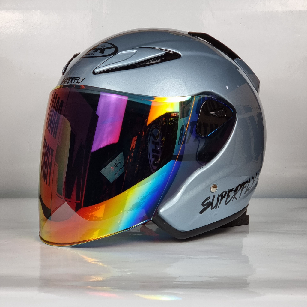 NHK Helmet X SUPERFLY R6 v2 Solid (Zephyr White Glossy) | Shopee Malaysia