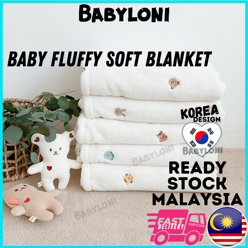Korean INS Baby Blanket Wrap Embroidery Fleece Quilt Soft Newborn ...