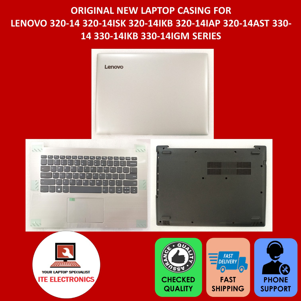 ORIGINAL LENOVO IDEAPAD 320 14 320 14ISK LAPTOP LCD BACK COVER FRONT CASING A CASE PALMREST C CASE BOTTOM COVER D CASE Shopee Malaysia