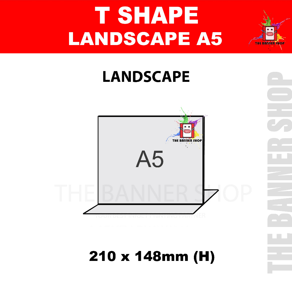 Acrylic Stand A4 Size A5 Size, Acrylic TShape Display Stand, T Shape