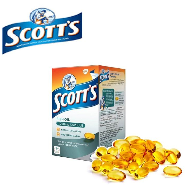 Scott's Fish Oil Capsules 1000mg (1 x 60's) | Shopee Malaysia