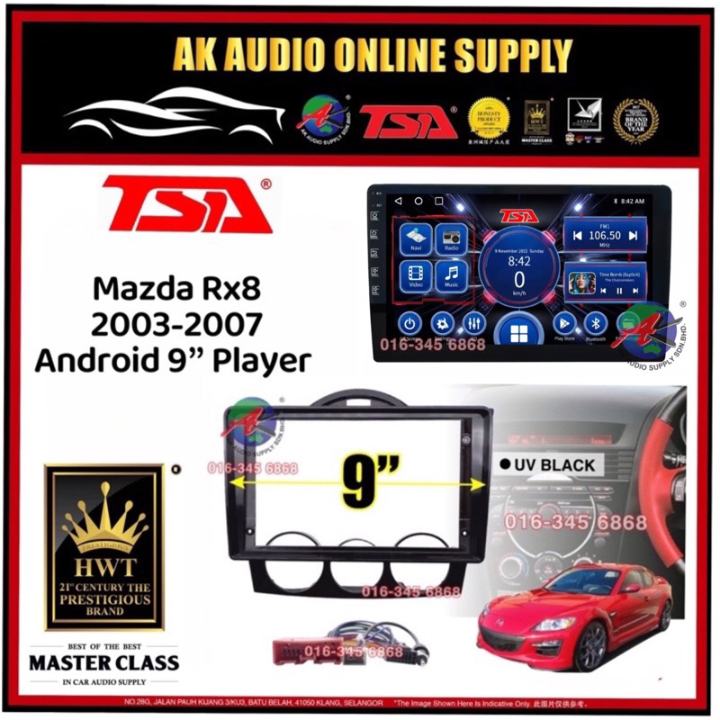 [ MTK 2+32GB ] TSA Mazda RX-8 RX8 2003 - 2007 Android 9'' inch Car ...