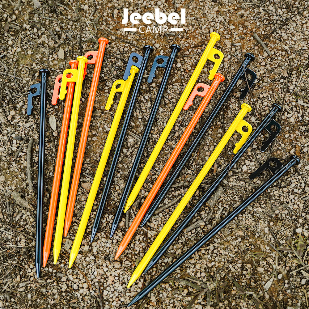 30CM Tent Peg Durable High Strength Steel Colorful Outdoor Camping