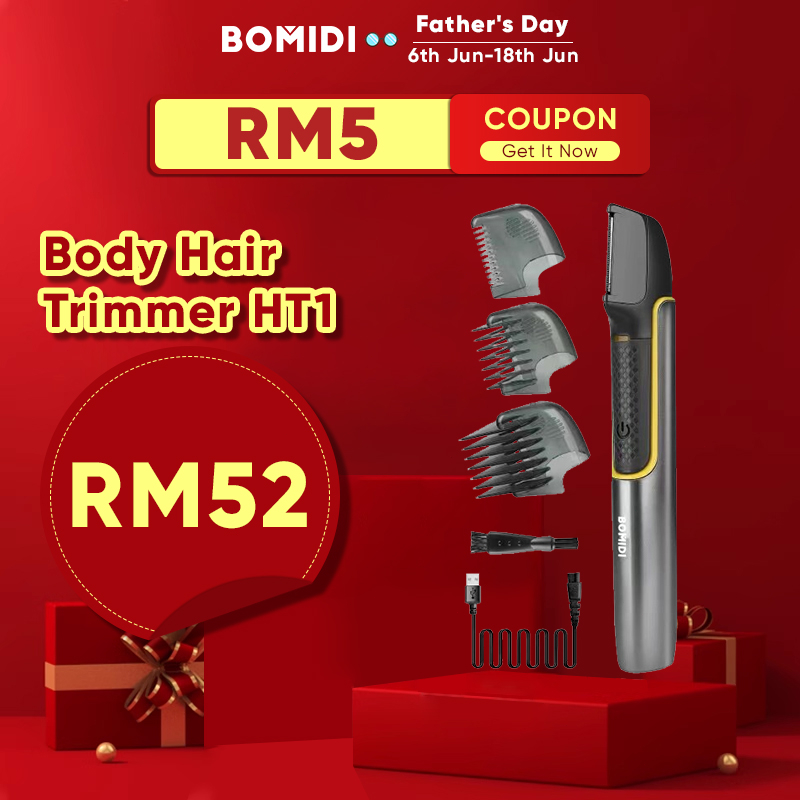 BOMIDI HT1 Multifunctional Shaver Body Hair Trimmer for Men Women