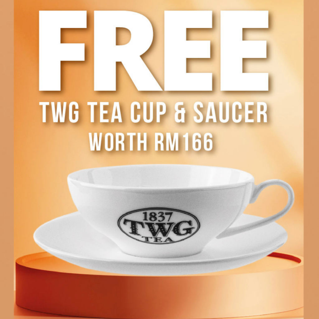 [Free Gift] TwG Tea Cup & Saucer Set Shopee Malaysia