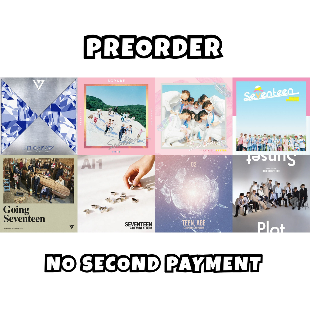 Seventeen Official Albums Svt Shopee Malaysia