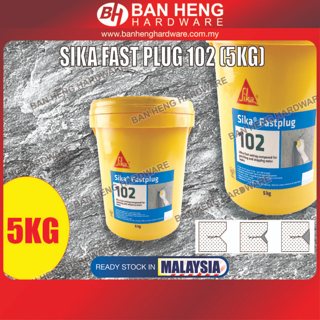 Sika Fast Plug 102 (5kg) | Shopee Malaysia
