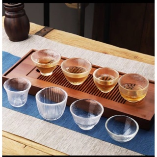 GIANXI Thicken Glass Tea Cup With Handle Transparent Heat Resistant Glass  Tea Cups Chinese Kung Fu Tea Puer Tea Cup Set