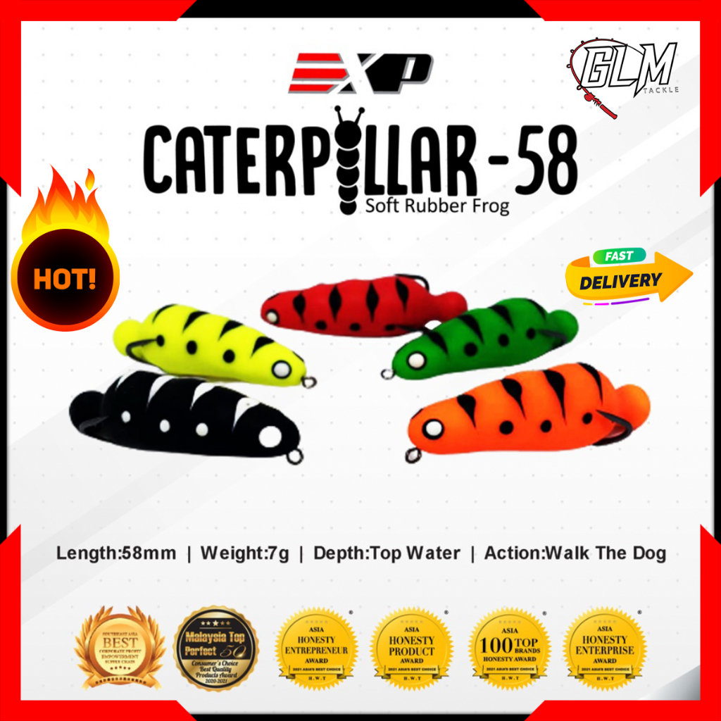 EXP CATERPILLAR 58S LURE BAIT (MADE IN THAILAND) | Shopee Malaysia
