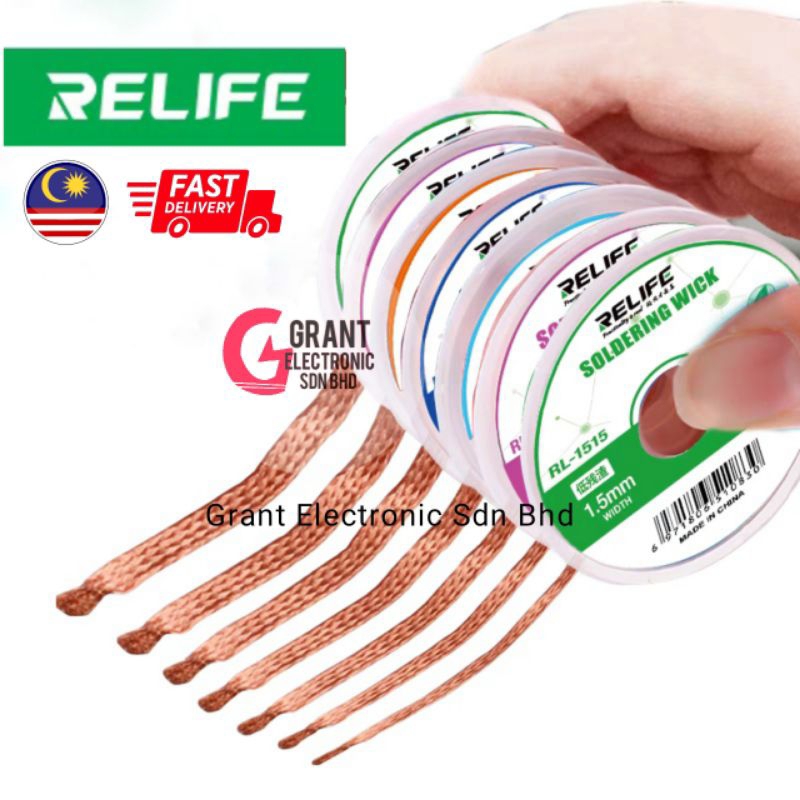 RELIFE Soldering Wick Desoldering Braid 2.5mm 3mm 3.5mm Welding Solder