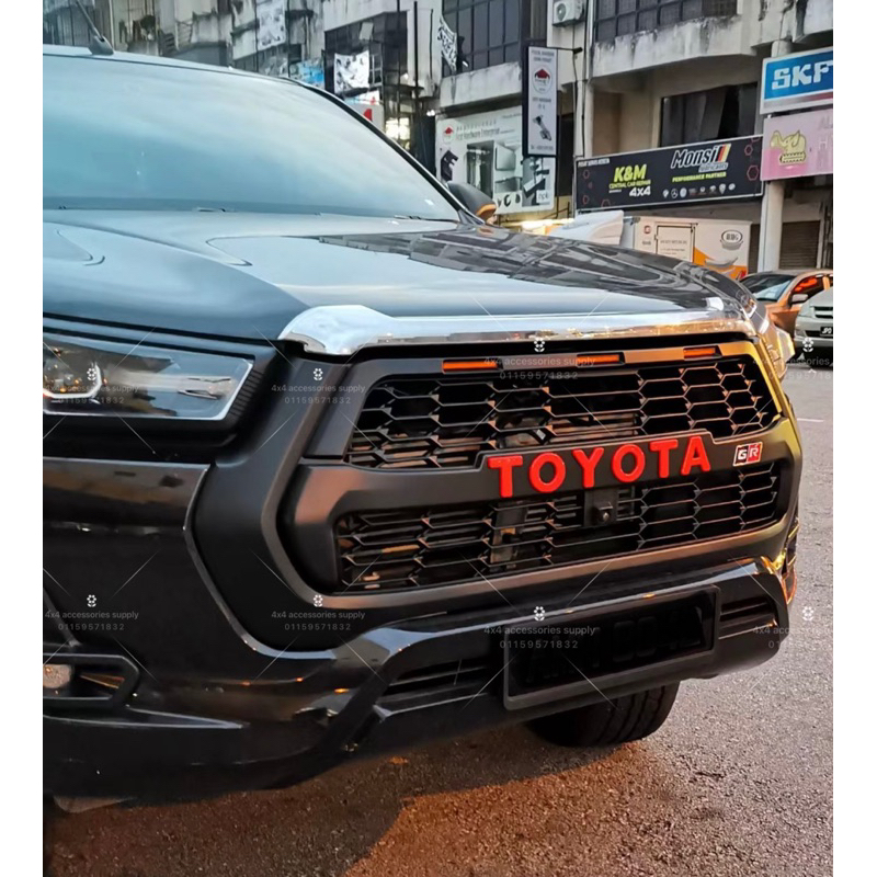 Toyota Hilux Rogue 2.4 GR LED Front Grill rogue front GR grill with LED ...