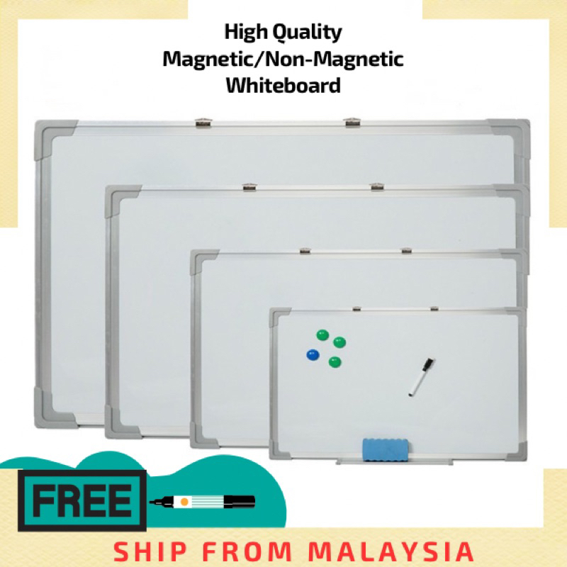 🔥READY STOCK🔥Aluminium Frame White Board Whiteboard/Whiteboard Magnetic ...
