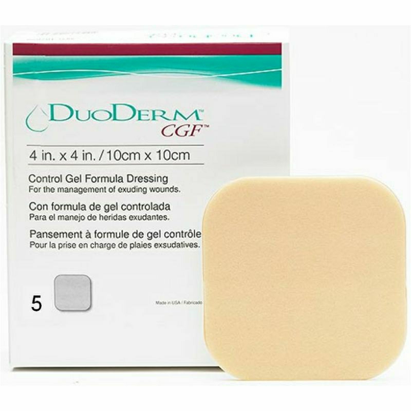 CONVATEC DUODERM CGF PATCHES 4in.4in./10X10CM 5S (187660) (EXP 02/2028 ...