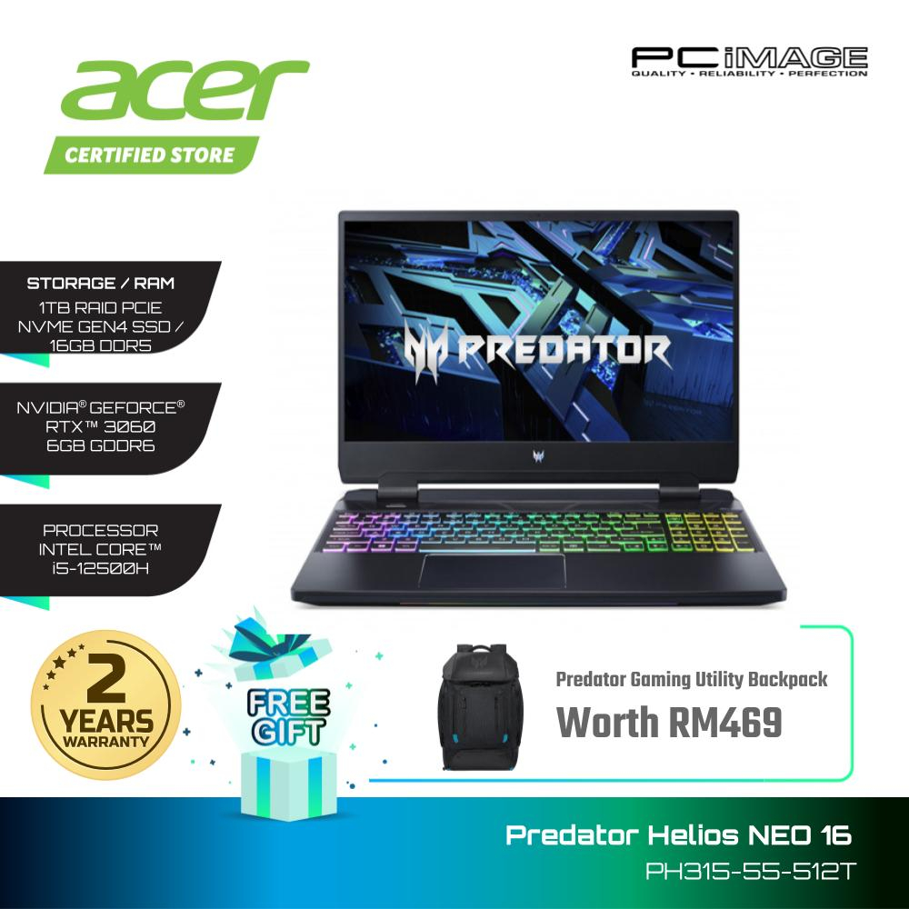 Acer Predator Helios 300 Ph315 55 512t I5 12500h16gb Ddr51tbrtx3060156 165hz Fhd Ipsrgb 3946