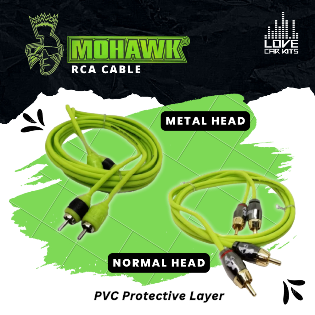 MOHAWK RCA Cable Car Audio System Home Audio Amplifier Cable 1M 2M 5M