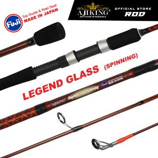 Ajiking Legend Glass Spinning Fishing Rod Light Joran Pancing (3kg