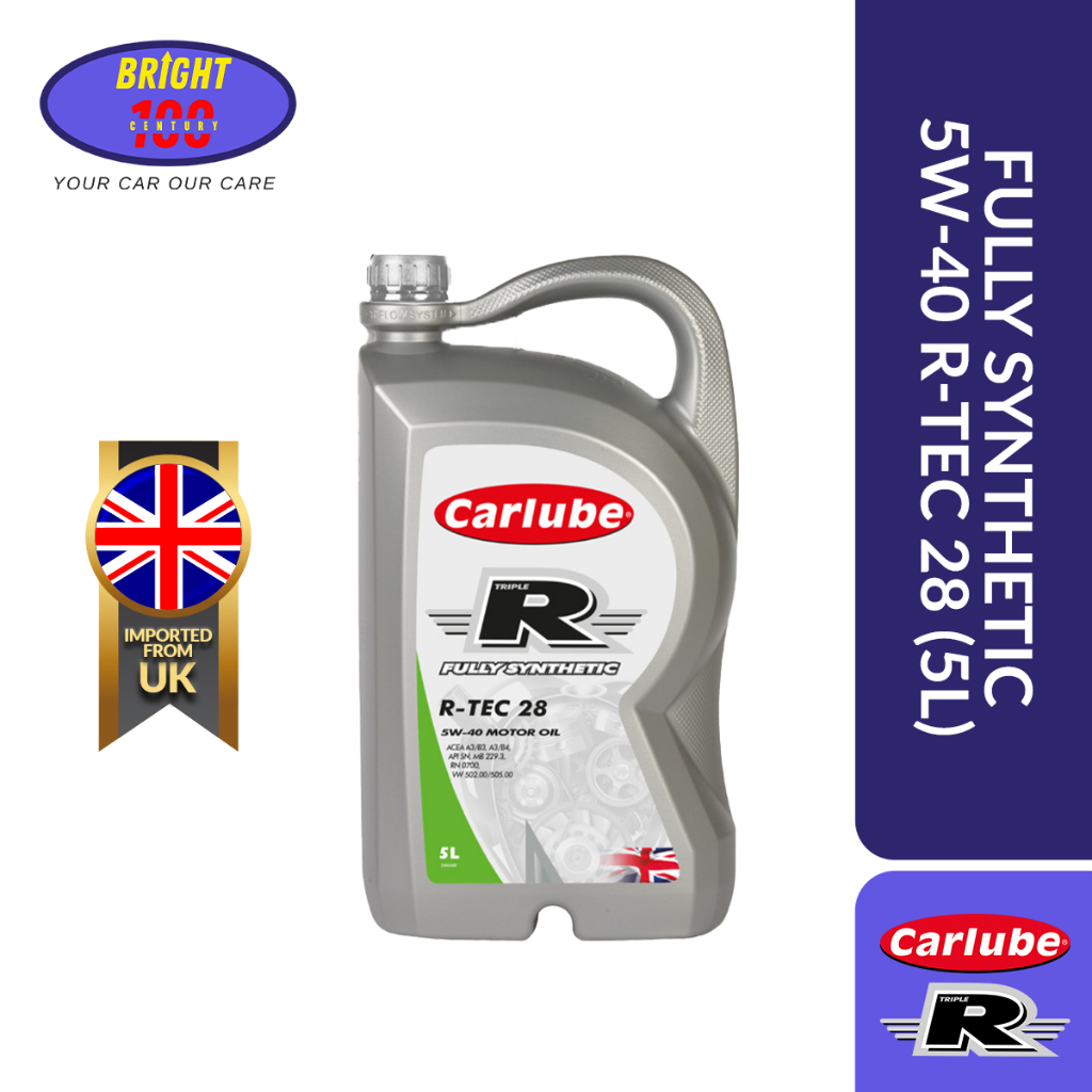 Carlube TRIPLE R fully synthetic engine oil 5W40 RTEC 28 (5L
