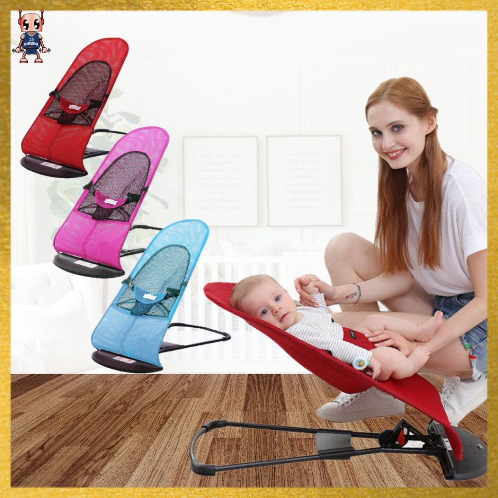 Baby Bouncer Rocker Baby Balance Chair Buaian Bayi With Safety Belt ...