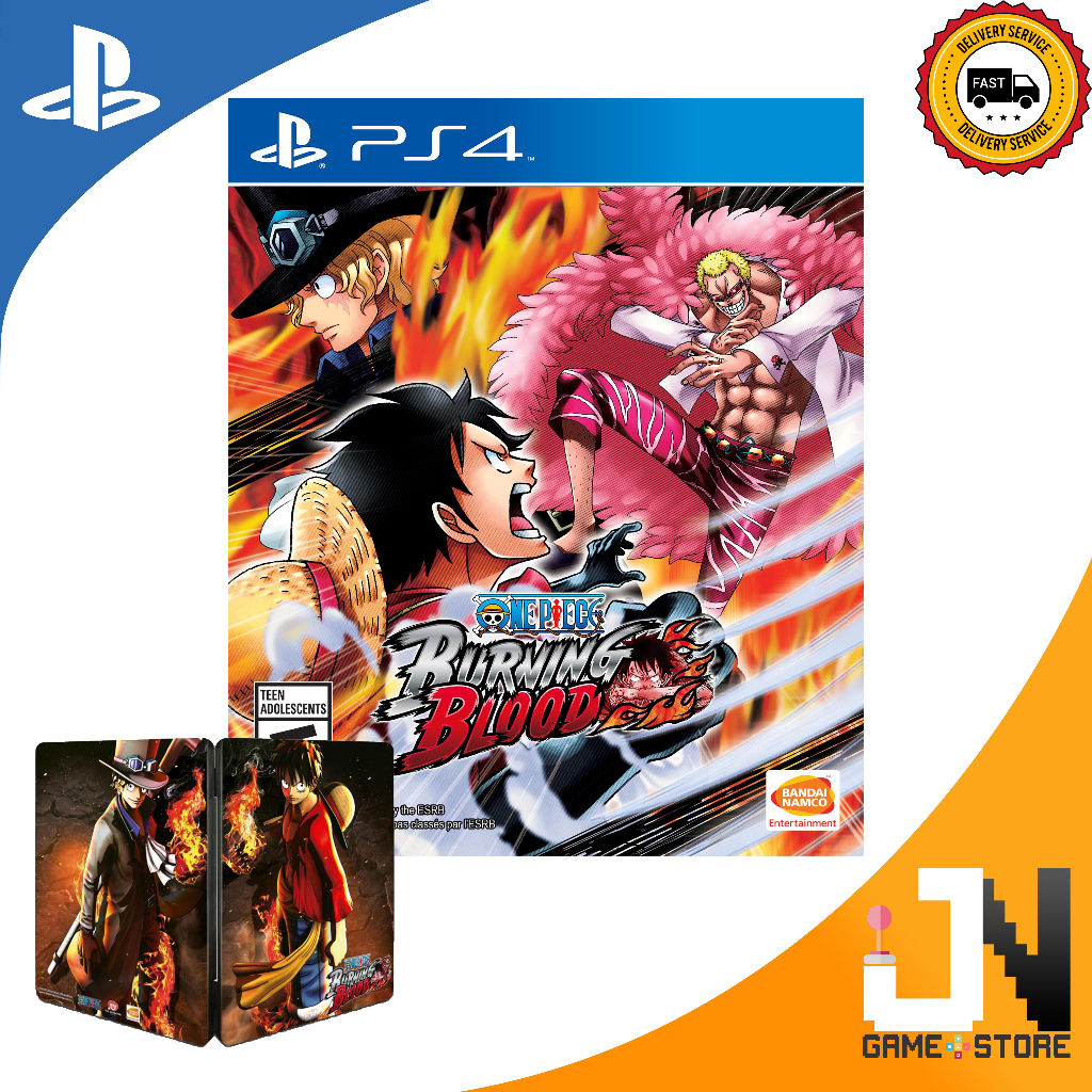 PS4 One Piece Burning Blood Game / Steelcase (R3)(English/Chinese)(NEW