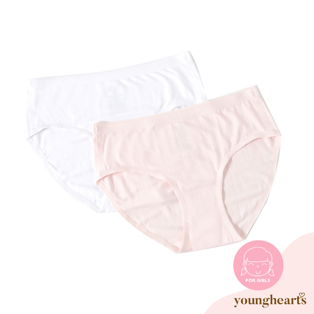 Junior Soft Cloud Seamless Girls Mini 2-pack Panties