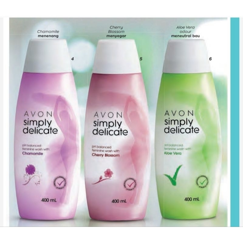 AVON Simply Delicate PH Balanced Feminine Washes 400ml | Shopee Malaysia