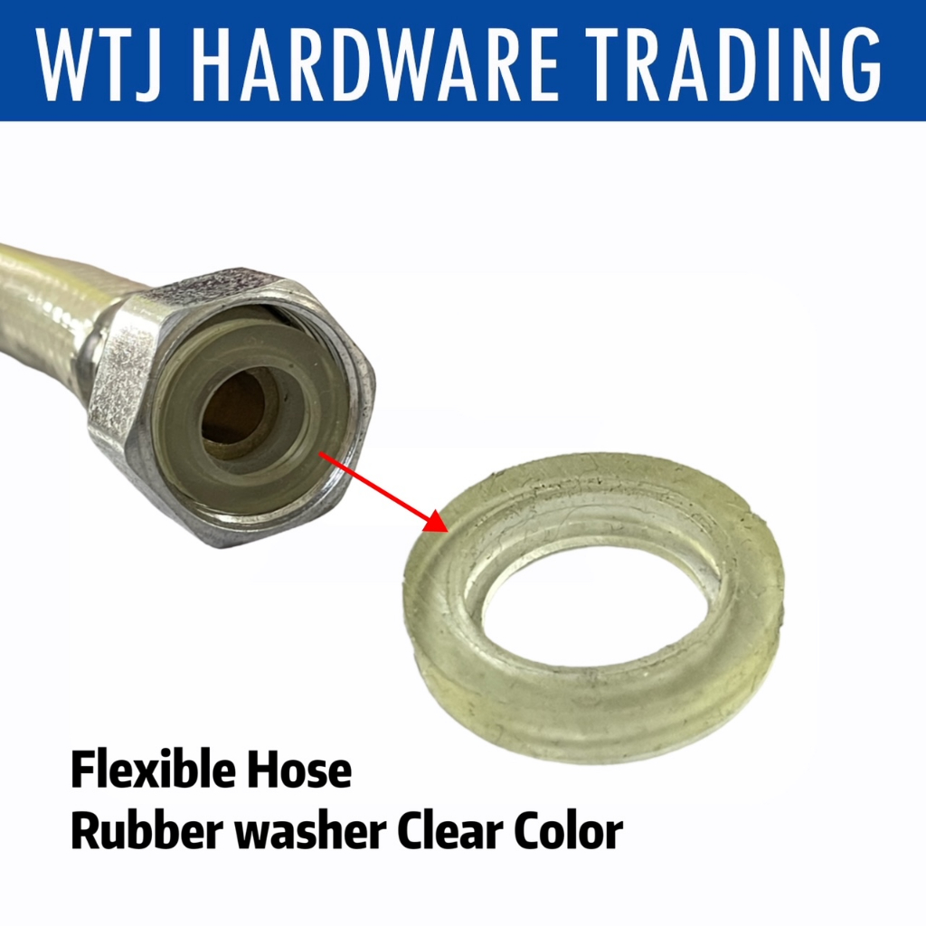 Flexible hose rubber washer Clear 1/2 