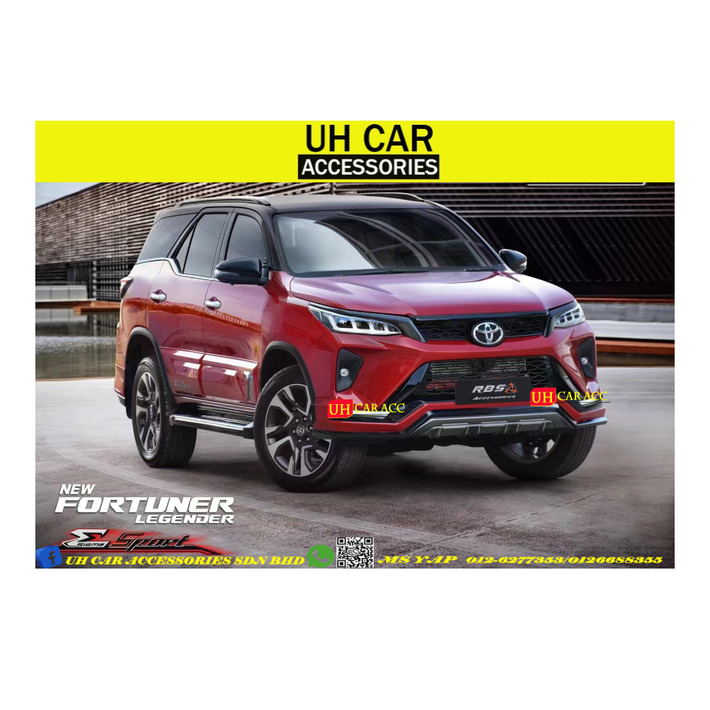 TOYOTA FORTUNER 2022 2023 LEGENDER SPORT RBS FRONT REAR SKIRT BODYKIT ...