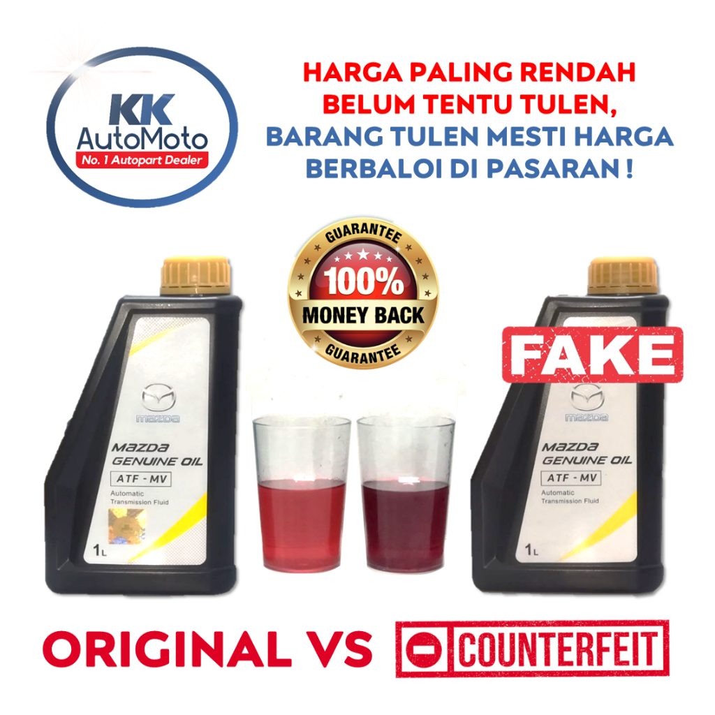 Original Minyak Gear Auto AT ATF MV Mazda 2 3 5 7 CX7 CX9 5Speed