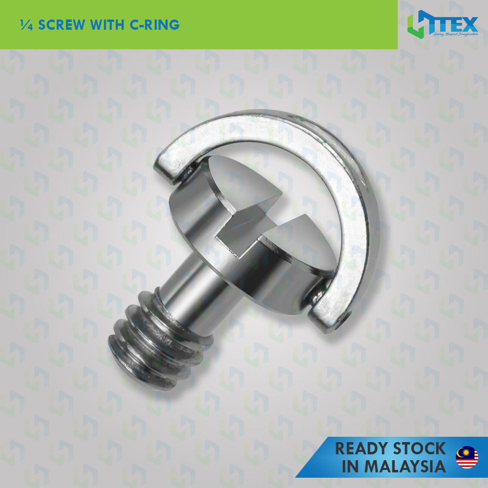 1/4 Inch Screw With C-Ring For DSLR / Tripod / Monopod / Quick Release ...