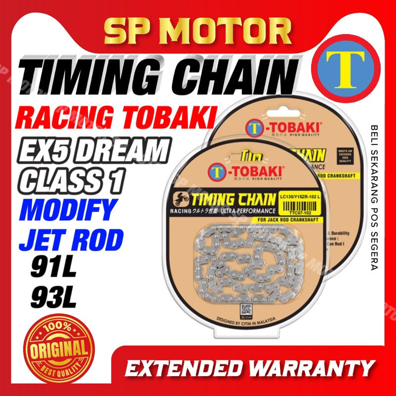TOBAKI TIMING CHAIN 91L 93L EX5 / EX5 DREAM / EX5 CLASS 1 / WAVE100