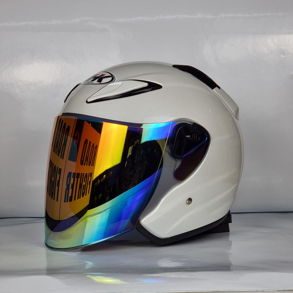 NHK Helmet R6 v2 Solid (White Pearl Glossy) | Shopee Malaysia