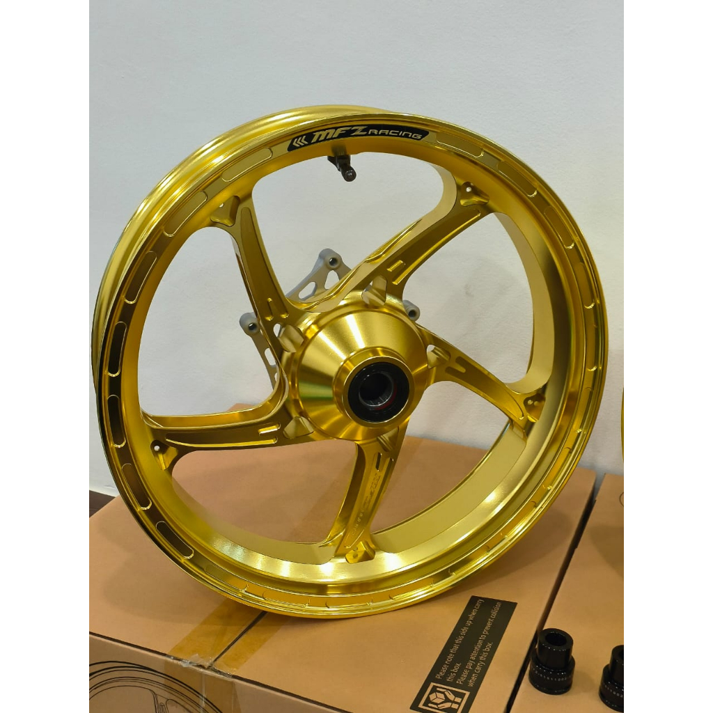 Original MFZ RACING XMAX Forged Sport Rim Aluminium Wheels GOLD COLOUR ...