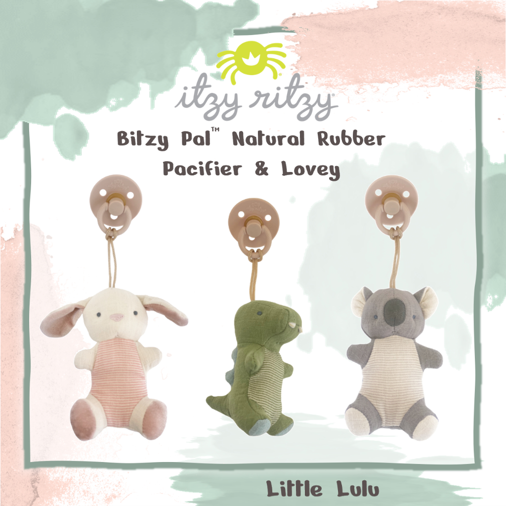 Itzy Ritzy | Bitzy Pal™ Natural Rubber Pacifier & Lovey | Shopee Malaysia