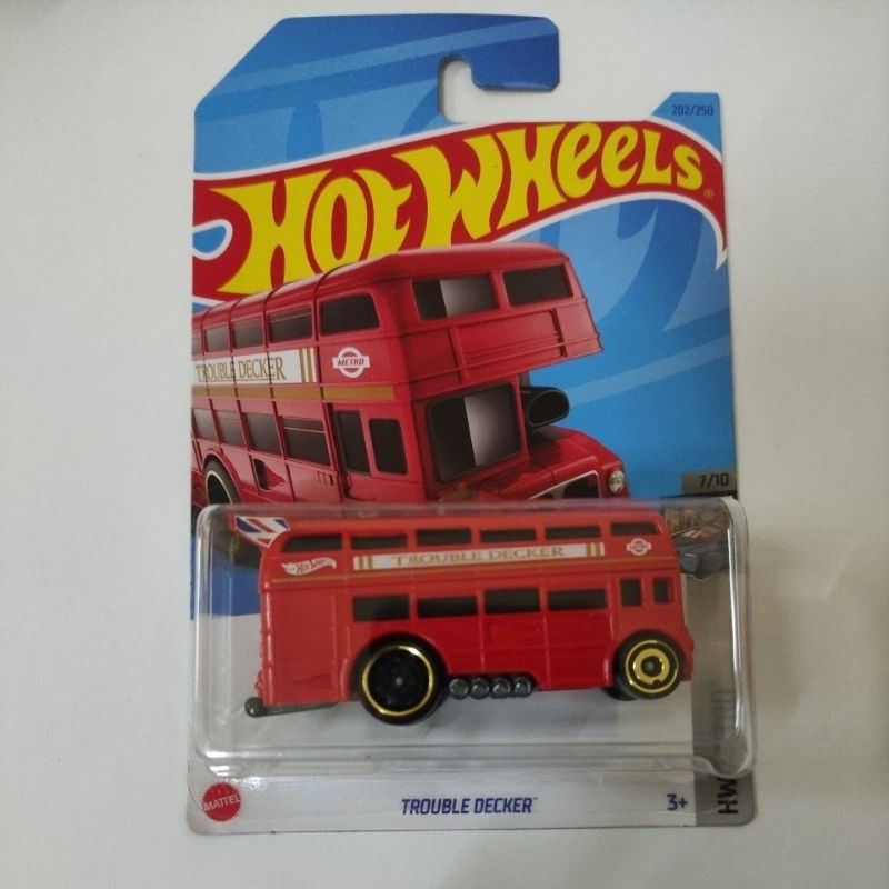 Hot Wheels Trouble Decker HW Metro Mainline Series Double Deck Bus ...