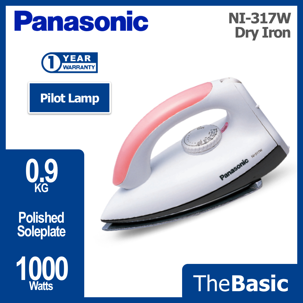 PANASONIC 1000w Polished Dry Iron ( NI-317W-LN / NI-317W ) | Shopee ...