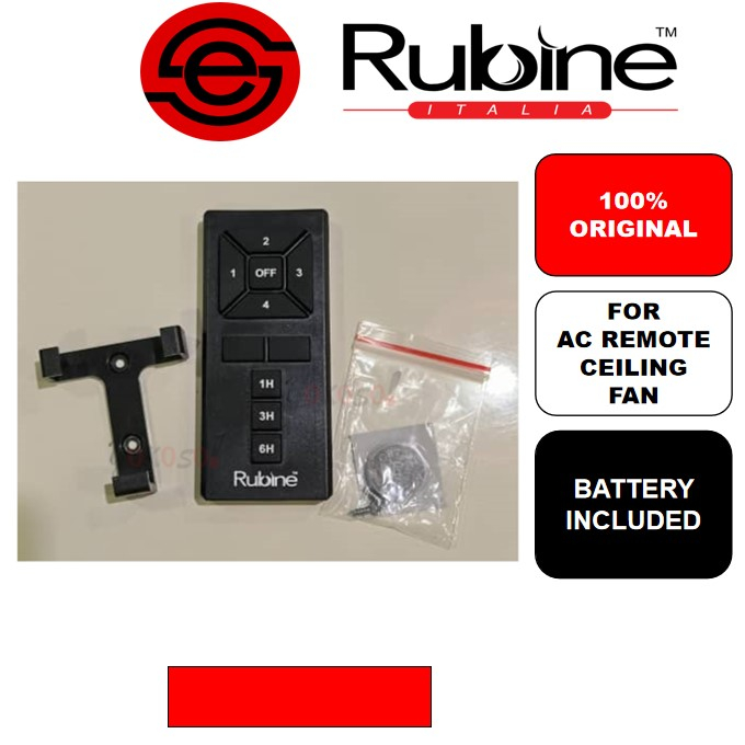 100 Original Rubine/Able Ceiling Fan Remote Control (ONLY for Model