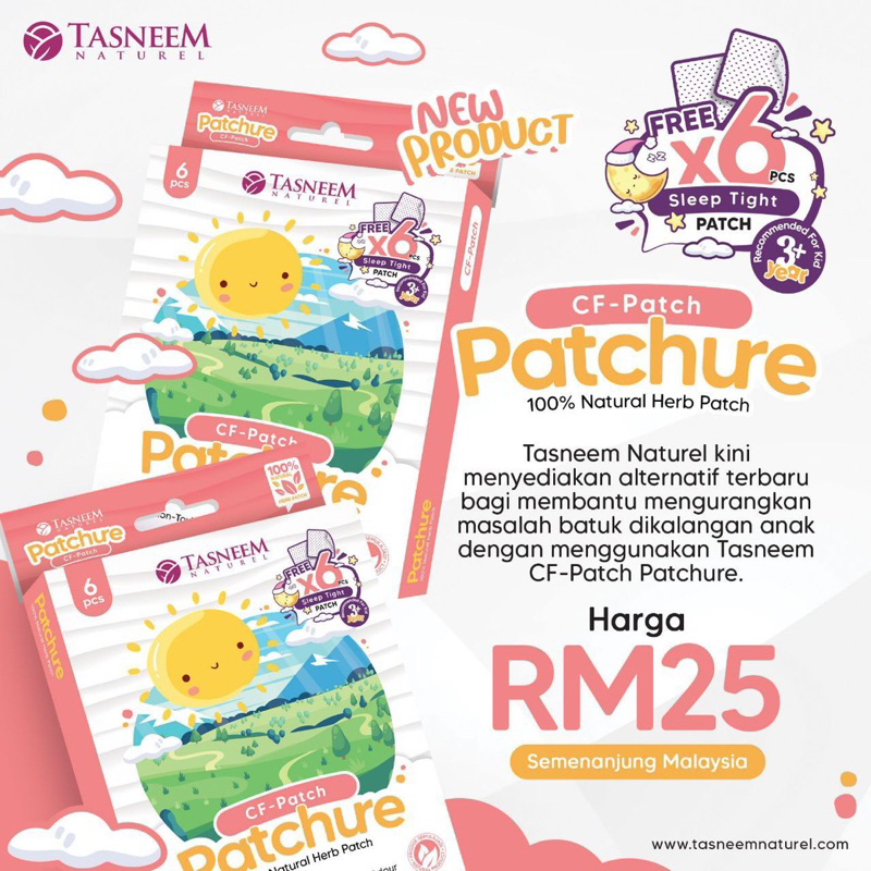 Patch Batuk Selsema Demam | Tasneem Naturel | Shopee Malaysia