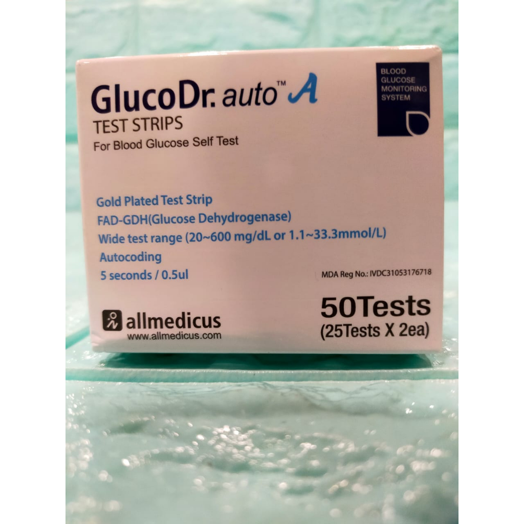 GLUCO Dr. auto A (TEST STRIPS) 50's Shopee Malaysia