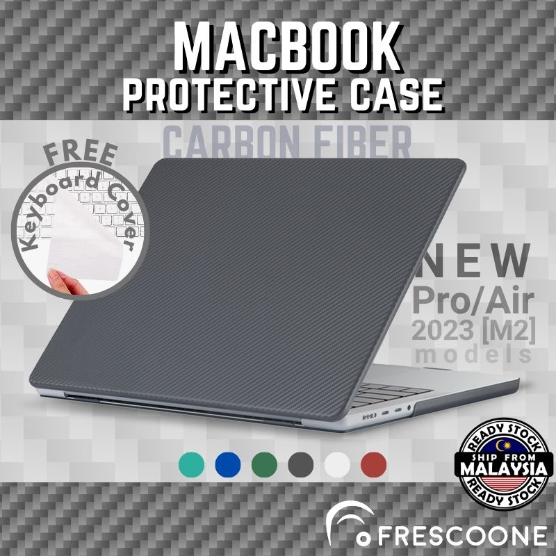 CARBON FIBER Laptop Case Hard Casing for MacBook Pro Air 13 14 16 Inch