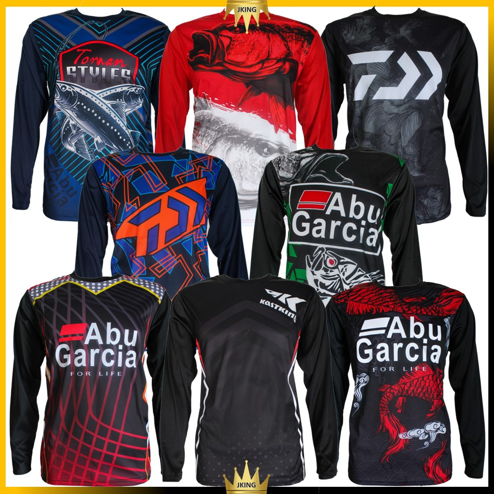 Chemise De Pêche Abu Garcia Homme – Taille XL – Jersey Manches Longues – Multicolore