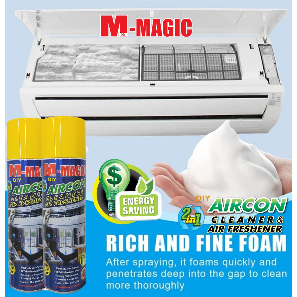 (Stok sedia) MMagic DIY penghawa dingin Aircond Coil Cleaner & Air