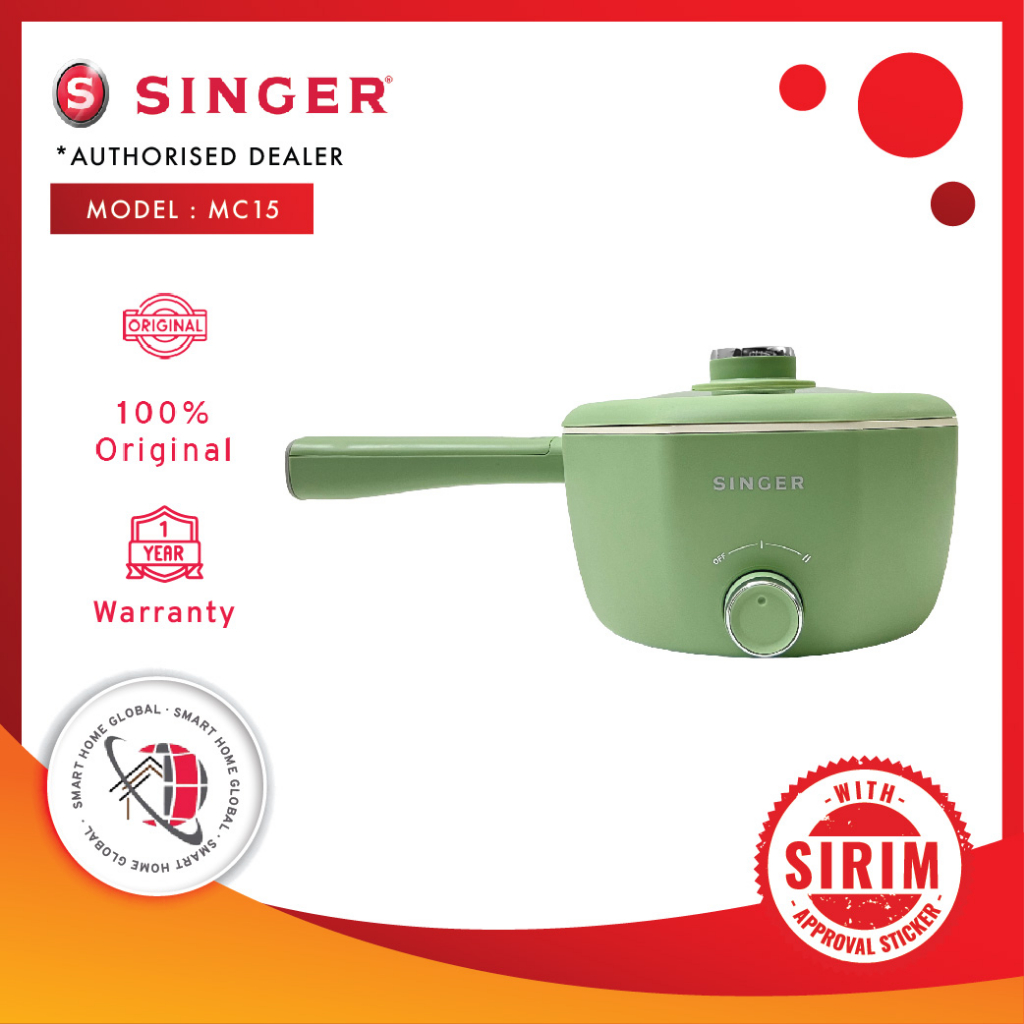 Singer MC15 1.5Litres Multi Mini Cooker Shopee Malaysia