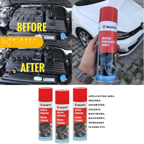 Wurth Engine Cleaner (300 ml) cuci engine kereta Shopee Malaysia