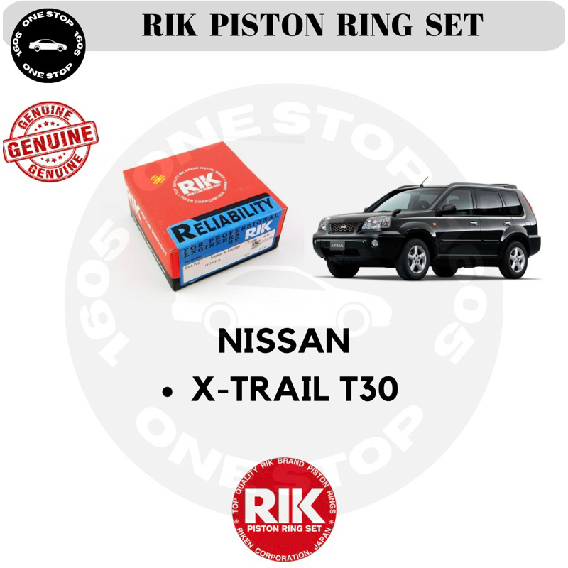 NISSAN XTRAIL X-TRAIL T30 JAPAN RIK PISTON RING SET STD STANDARD ...