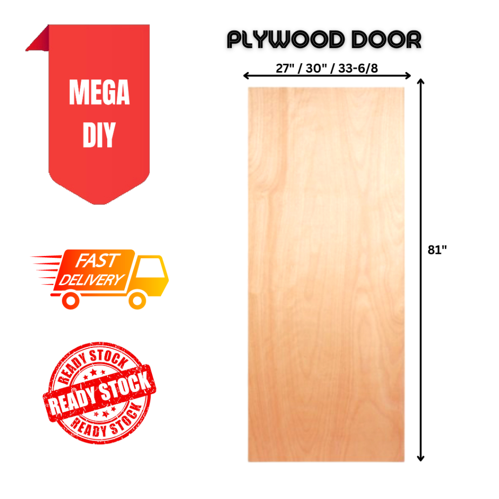 [Ready Stock] Plywood Door / Plywood Full Board / Plywood Door / Pintu