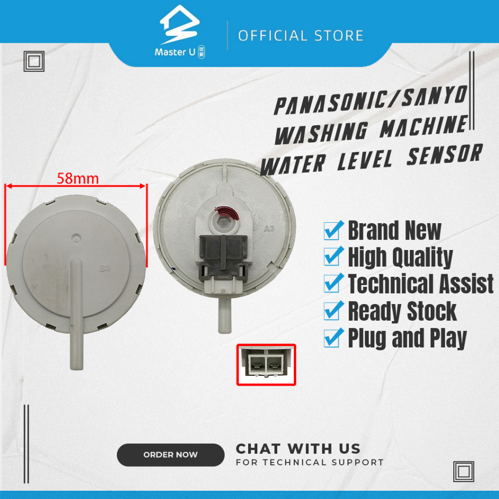 PANASONIC/SANYO WASHING MACHINE WATER LEVEL PRESSURE SWITCH/WATER LEVEL