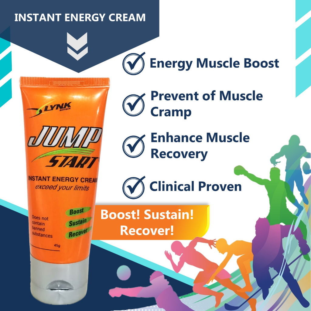 JumpStart Cream (Energy Cream to reduce muscle fatigue in sportsmen and
