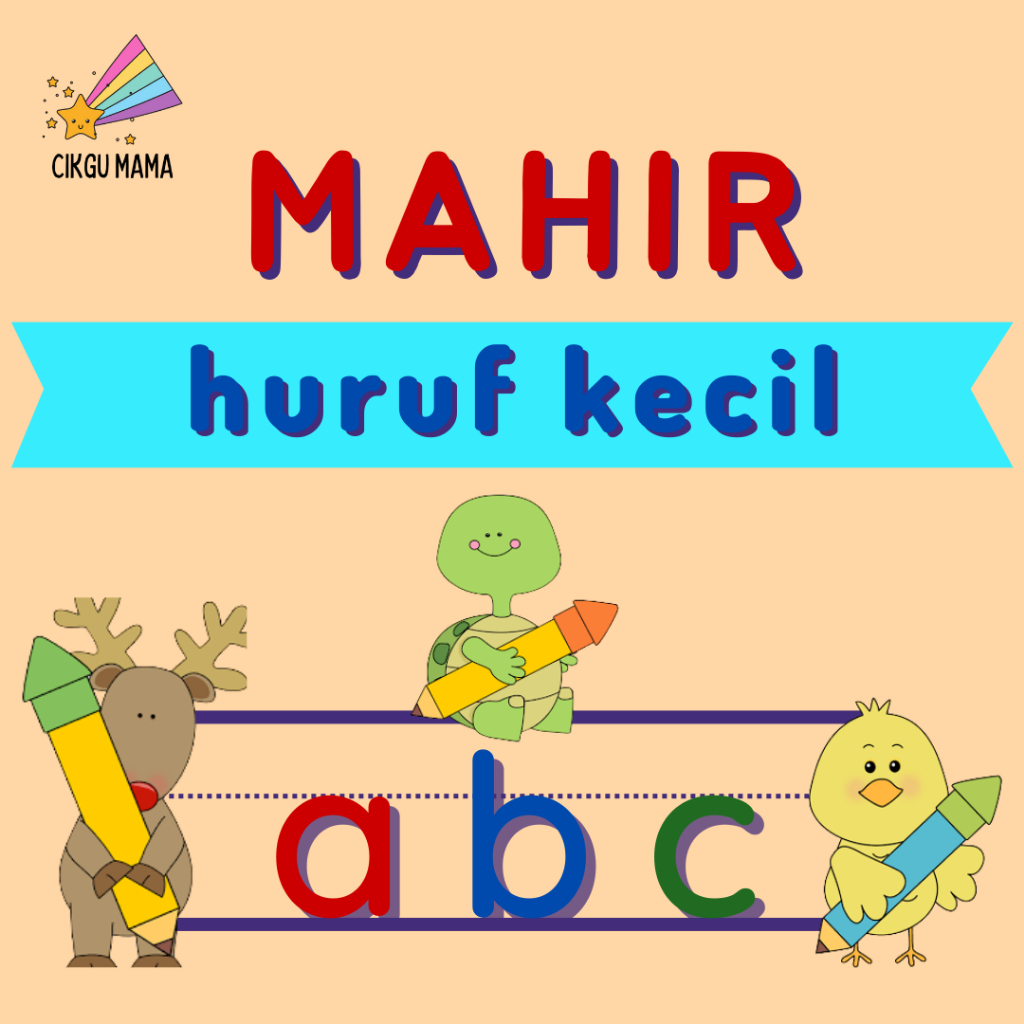 Softcopy Pdf Mahir Huruf Kecil Abc Abjad Surih Menulis Tadika